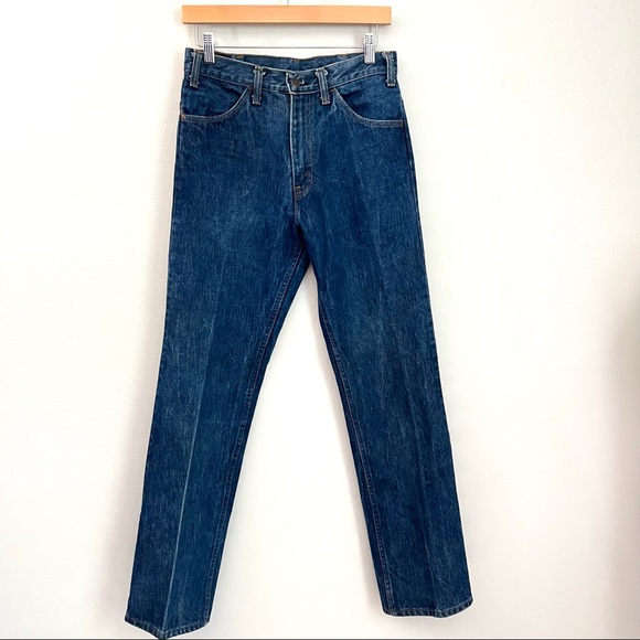 VTG 70’s Plain Pockets High Rise straight fit jeans - Picture 1 of 14